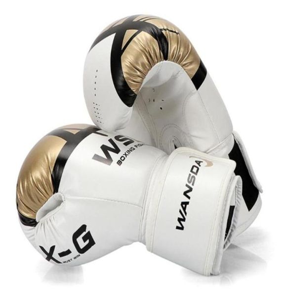 Luvas de boxe para homens Mulheres pu do karatê Muay Thai Guantes de Boxeo luta MMA Sanda Treinando Adultos Infantil Equipamento174W9214698