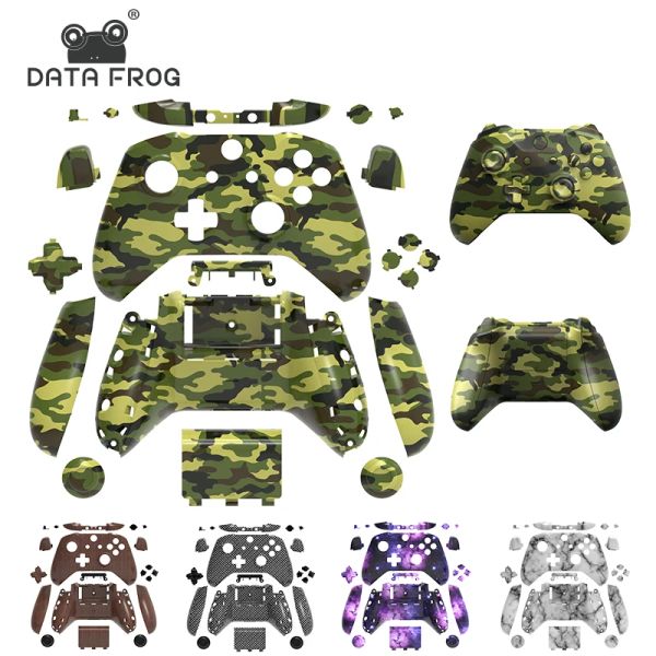 Case Pulsante guscio di rana dati per gli accessori per custodia Xbox One Slim Kit MOD Sostituzione Coperchio Set completo per il controller Xbox One S