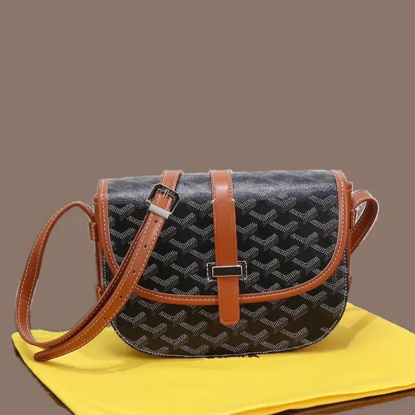 Borse trasversali designer da donna borse da sella a sella bianca messenger di moda marrone Bolso de diseno Simple sponnessa per gli uomini Flatta di grande capacità vera pelle te03