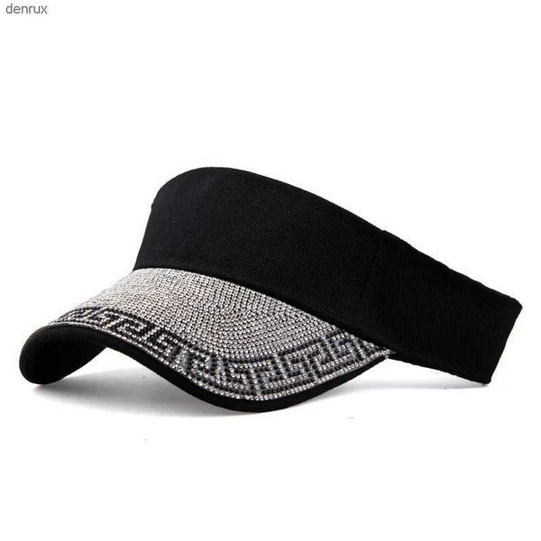 Cappelli larghi cappelli da secchio di cappelli a secchio primaverili ed estivi diamanti intalati cappello cavo netto rosso cappello da sole visore viscello cappello da sole cappello da sole cappello hatl240413