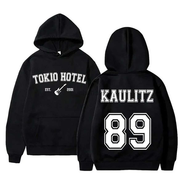 Moletons femininos moletons molhos Tokio Hoodies Kaulitz 89 Capuz Bill Kaulitz Prind Sweatshirt Y2K Streetwear