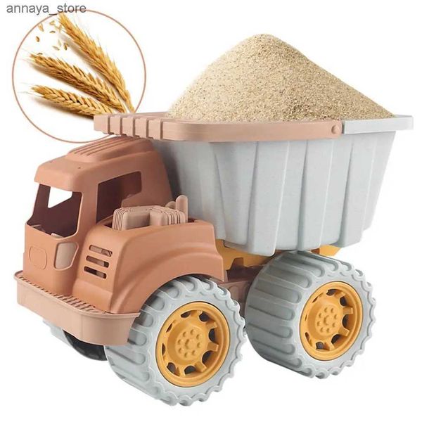Andeia Princadeira de Água Diversão Simulação Dump Truck Beach Toy para crianças Escavadeira de bulldozer de engenharia de palha de trigo para crianças Gamel2403