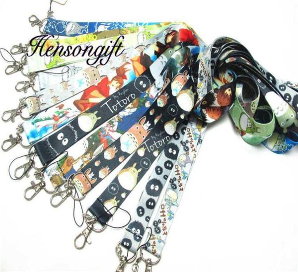 Jungen Totoro Mobiltelefon Neck -Gurte Abzeichen Lanyard für Schlüssel Japaner Anime Cartoon Schlüsselanhänger Schöne Geschenk290y5380269