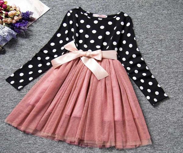Autumn Girl Dress inverno Bambini Abbigliamento Infantil Vestidos Princess Baby Girl Dress Abito Fille per abiti 8yrs8750402