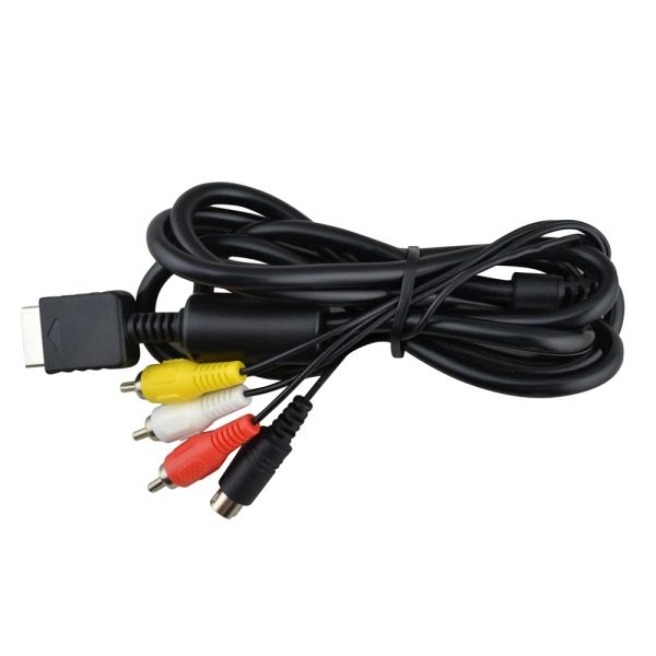 Joysticks hohe Qualität 2in1 Audio Video Cord Wire Svideo AV -Kabel für PS2 für PS3 für PlayStation 2 3