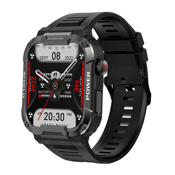 Uhren 2023 neue robuste Smart Watch Männer große Batterie Musik spielen Fitness Tracker Bluetooth Dial Call Sport Smartwatch für Männer