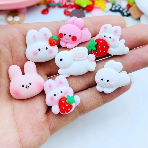 Figurine decorative da 10 pezzi mini cartone animato piatto in resina cabochon album kawaii abbellimenti fai -da -te fascino decorazioni decorare f43