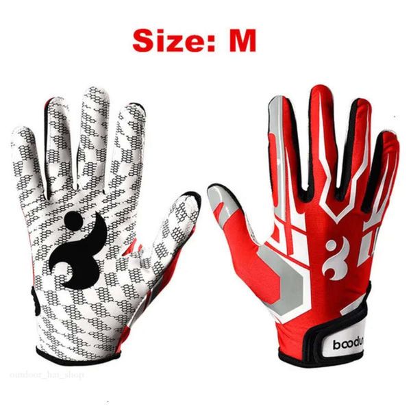 Спортивные перчатки Boodun 1 Пара футбольных перчаток - все пальцы, гель гель бейсбол Американские футбольные перчатки на открытые спортивные перчатки 689