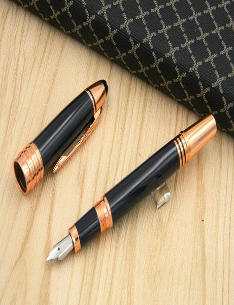 NOVO Business Classic Luxury Gift Writer Trim Black Rose Golden Vienna Series Fountain Pen9790257