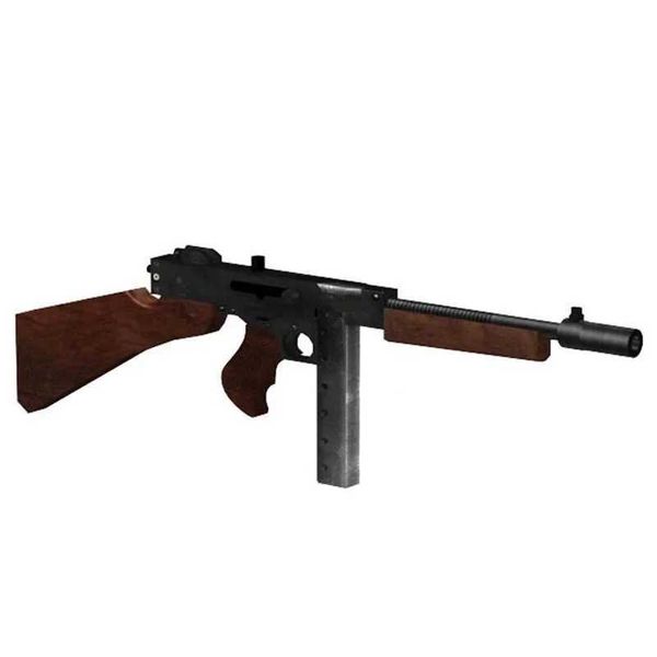 Silah Oyuncakları Thompson M1928 Silah 3D Kağıt Model Ateşli Silahlar El Yapımı Dring Askeri Bulmacası Oyuncak YQ24041333PJ