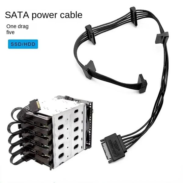 15pin SATA/4PIN NETZIGE SPLITTER SPLITTER -KABEL 1 MÄNNLICH MÄNDIGE FÜHLEN EXTEMENTEN ERWEISUNGEN KOMM FÜR DIY PC FEERN