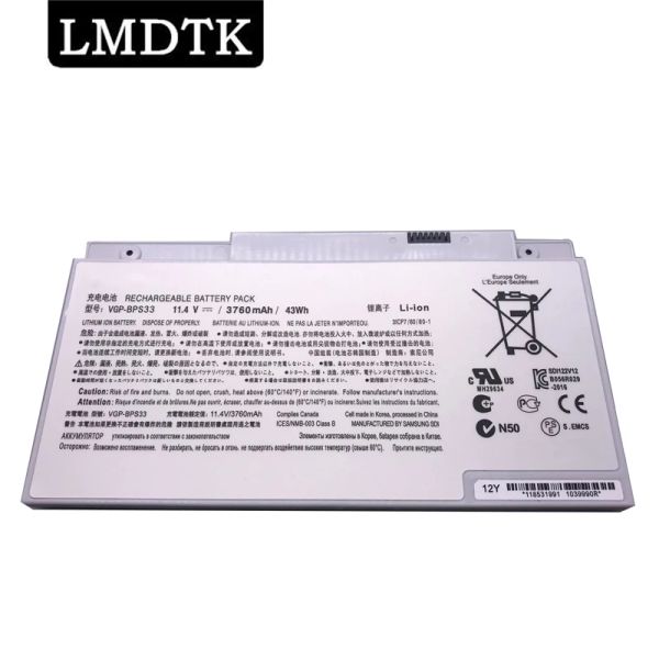 Batterien LMDTK NEU VGPBPS33 Laptop -Batterie für Sony Vaio SVT14 SVT15 T14 T15 BPS33 SVT1511M1E SVT14126CXS 11,4V 43WH