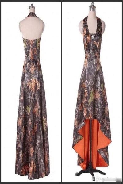 Halfterhals -Abschlussballkleider billig hoher Party -Kleidung Camo einzigartige Design formelle süße Mädchen Kleid für 15 Wunderbare Abendkleid 4007263