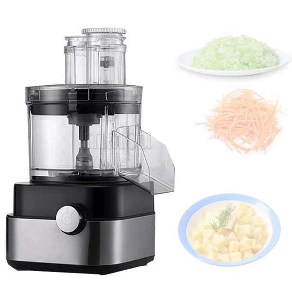 Taglie di verdure elettriche Gerretta di carne multifunzionale completamente automatico Slicer di patate vegetali di verdura