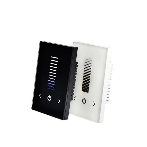 Interruptor de parede mais escuro do painel de toque inteligente DC 12V 24V 255 Brilho de nível de cor única controladora de LED para tiras de LED Luzes de painel