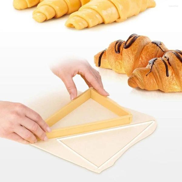 Backformen DIY Faltbar Dreieck Brotform Spirale Croissants Keksgebäckkuchen Fondant Making Tool Shop Küchenzubehör