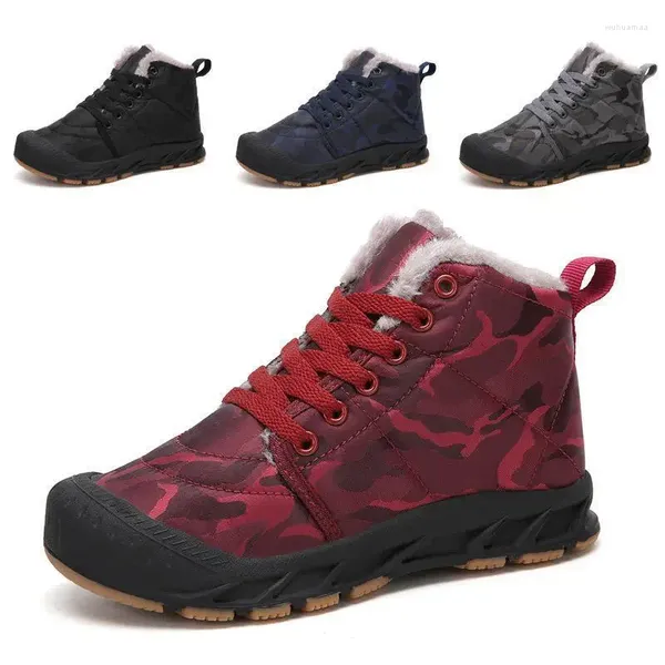 Stiefel Kinder Stoff Winter -Knöchel für Kinder dicke Plüsch -Jungen Mädchen wasserdichte Schnee Kinder -Jungen Sneaker Gummi Sole