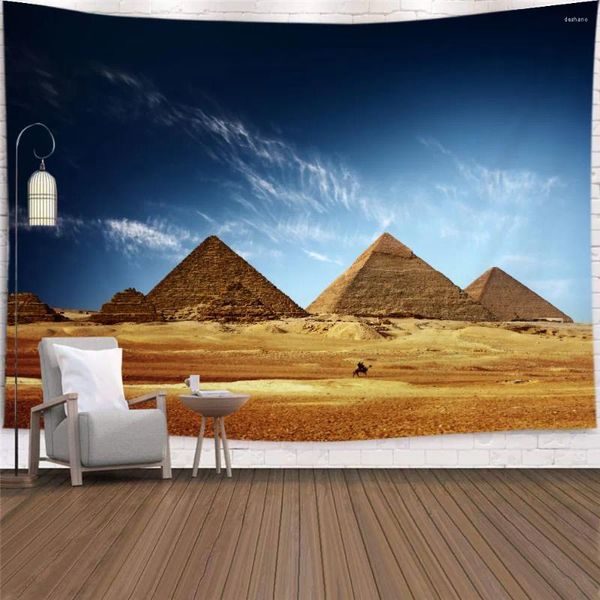 Wandteppiche heilige Pyramiden Wandteppiche Hippie Wand hängen Ägypten Reise Hintergrund Tuch