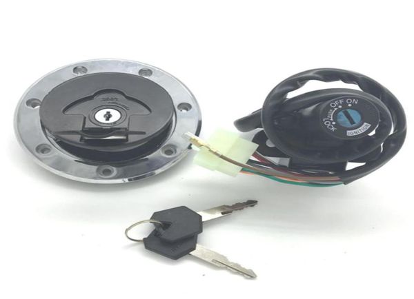 Motorrad -Zündschalter Fuel Gas Cap Saatsverriegelungsschlüssel für Kawasaki Kawasaki Ninja ZX6R 20002002 ZZR600 19932004 ZX9R 1994205692328129