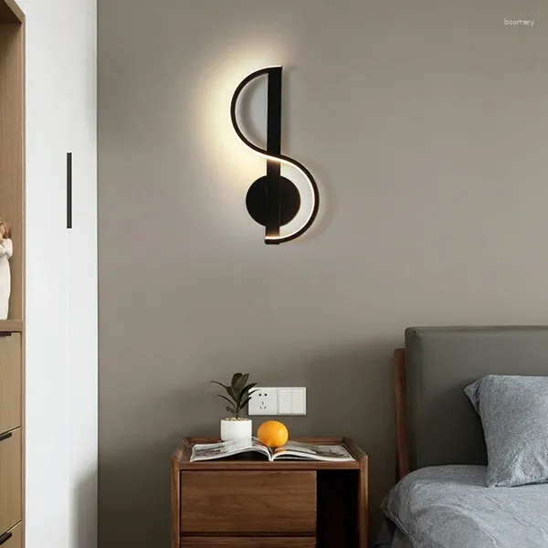 Wandlampenraum Dekoration Home Nordisch minimalistisches kreatives Musiksymbol Living Aisle Dekor