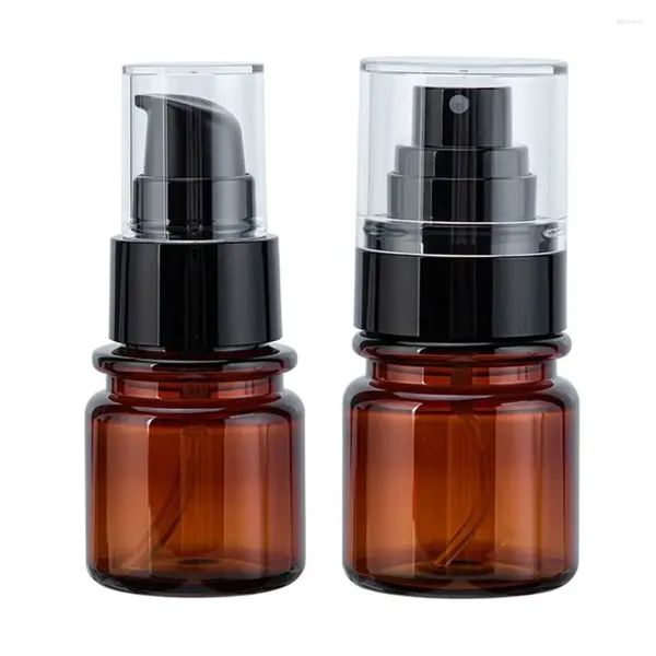 Bottiglie di stoccaggio 40 ml Amber Empra spray Vuoto Brown Refilable Bottle Perfume Contenitori cosmetici