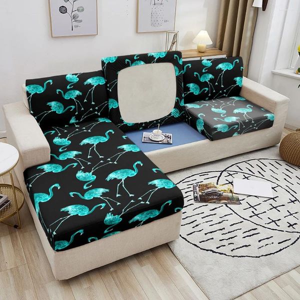 Capas de cadeira Série de animais Sofá Seat Cushion Cover Creative Couch Anti-Slip Lavagem Protetor de capa lavável Decoração de casa