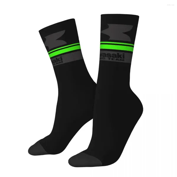 Herrensocken Mode männliche Männer lässige Motorrad-Motorrad-Renn-S-Team-S-Kawasakis Socken Frauenstrümpfe Frühling Sommer Herbst Winter