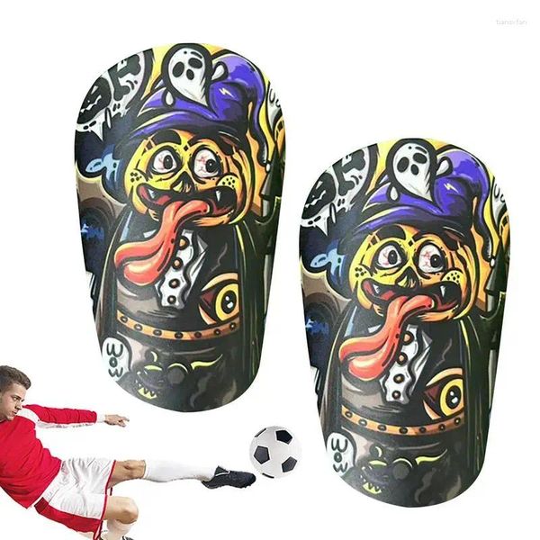 Joelheiras mini shin guardas futebol de futebol 2pcs equipamentos de proteção extra pequenos tiras de tira fixa bezerro bezerro