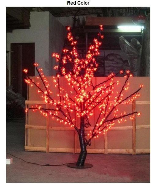15m de altura de 5 pés de altura Branco LED Cherry Blossom Tree Overor Wedding Garden Holiday Holiday Light Decor 480 LEDS2463915