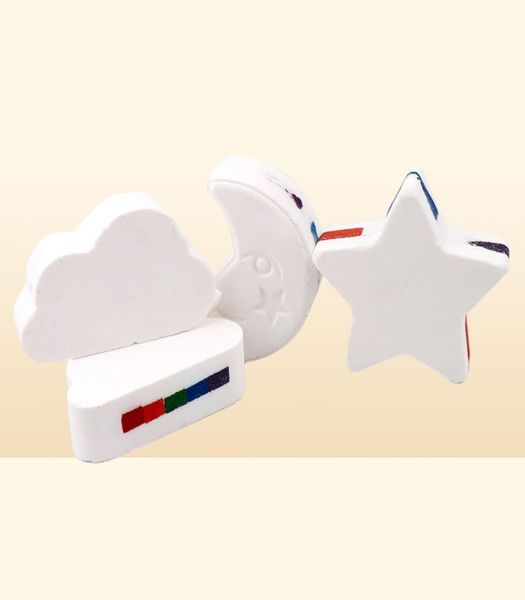 10pc natürliche Hautpflege Sternmond Wolke Regenbogen Badesalz Peeling Feuchtigkeitsblasenbad Bomben Ball Körperpflege Werkzeug9968926