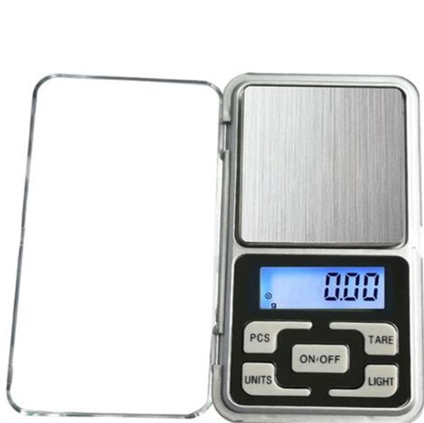 Mini Escala Eletrônica de Jóias Digital Scale Balance Balance Pocket Gram LCD Scale com caixa de varejo 500G01G 200G001G 293 V4720123