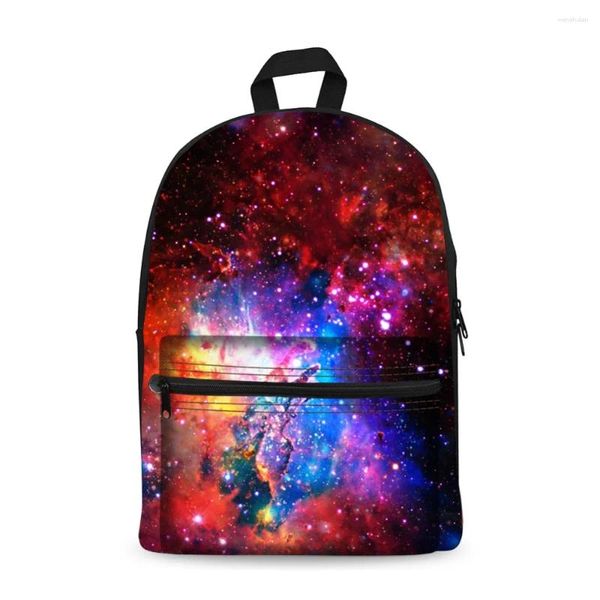 Backpack Fashion Multicolor Women Canvas Elegante Galaxy Star Universe Space Girls School Backbag Mochila Feminina