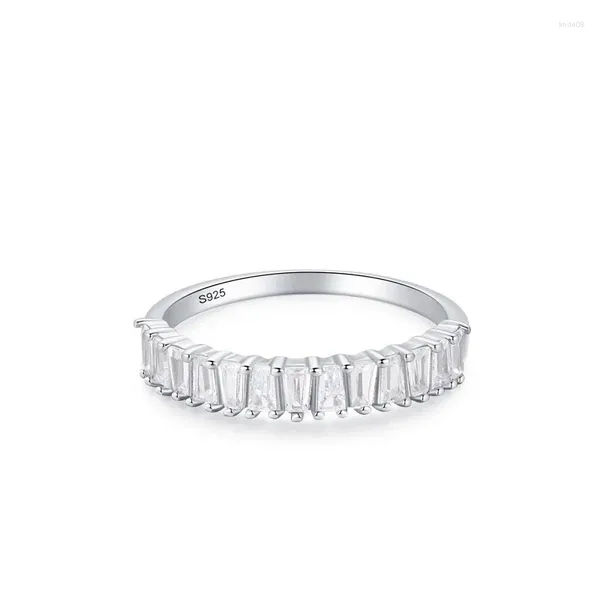 Кластерные кольца модное и универсальное европейское американское женское кольцо серебряного сахара 925 с высококачественным бриллиантовым инкрустацией уникальный дизайн