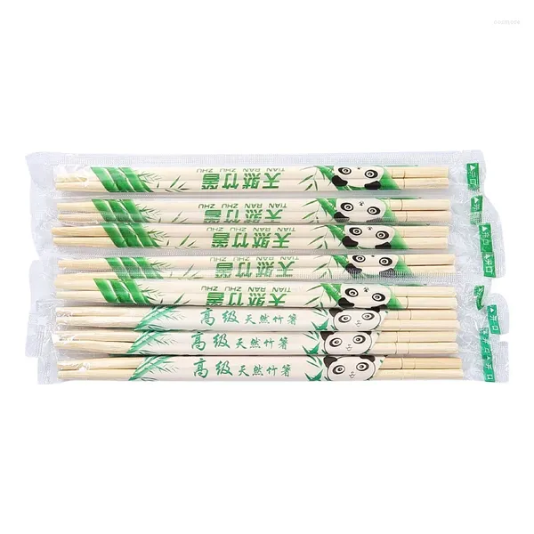 Einweg -Besteck 100 Paare Chinesisches Bambusholz -Holz -Stäbchen Restaurant Individuelles Paket Chop Sticks Food Stick Table Ware Küchenware