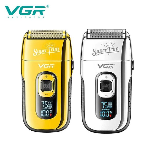 VGR Shaver Profissional Beard Trimmer Electric Razor Máquina de barbear portátil Salvedor de aparador de cabelo para homens V-332 240408