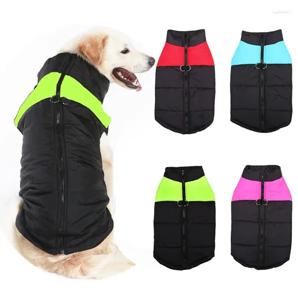 Собачья одежда 4 цвета для домашних животных для маленьких средних больших собак Зимние теплое водонепроницаемое пальто S-5XL