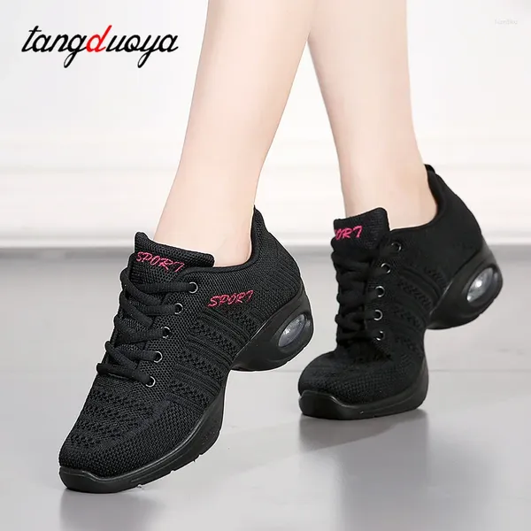 Tanzschuhe Sneaker für Frau Jazz Mesh Lehrer Übung Sneaker Lady Modern Tanzschuh Frauensportarten