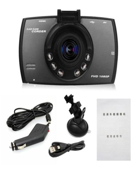 27 -дюймовый HD -дисплей Dash Cam Dashcam Camera Car DVR Novatek PZ906 G30 Обнаружение движения.