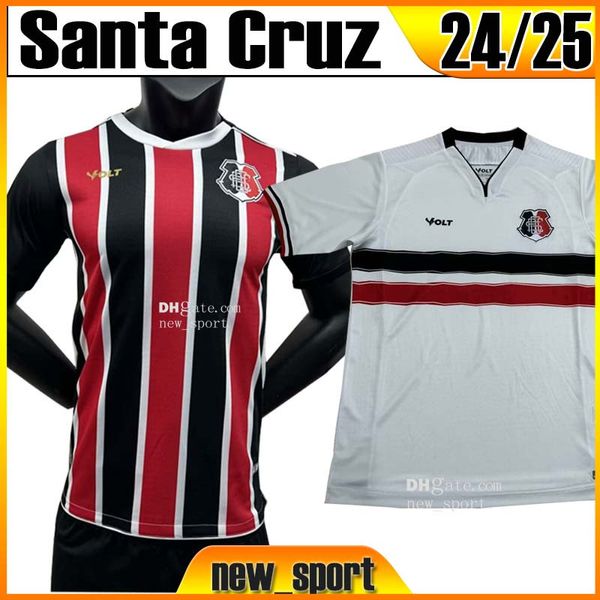 24 25 Jerseys de futebol de futebol de Santa Cruz FC Home Away Futebol White Futebol Uniformes de manga curta