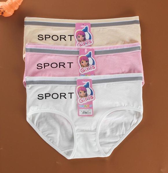 Mutandine 20pc Whole Girls biancheria intima Cotton 81214 anni Lettere sportive Slievi traspiranti alunni Girls Teenter Girls Briefsyfp82625940