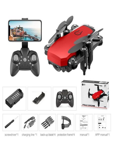 LF606 Wi -Fi FPV Складной RC Drone с 50 -мегапиксельной камерой 4K HD Высота 3D Flips Mode Mode 360 Вращающийся RC Helicopter самолеты 4657423