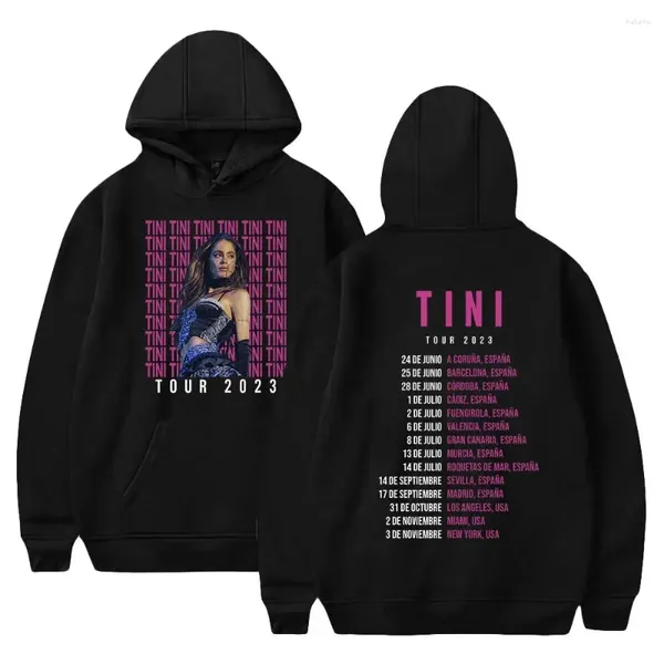 Frauen Hoodies Tini Tour Hoodie Stoessel Merch Männer Frauen Sudaderas Hombre Langarm Streetwear Herumn Winter Winter Kapuze -Sweatshirt Kleidung