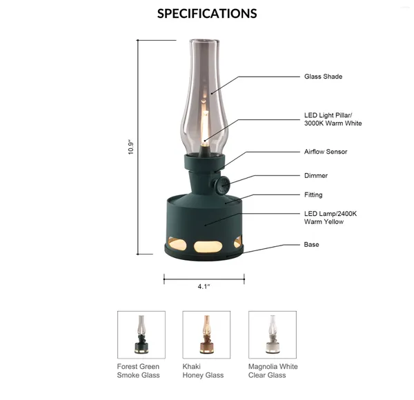 Portabandine di lussuosa batteria ricaricabile lampada da tavolo portatile nordico vetro leggero