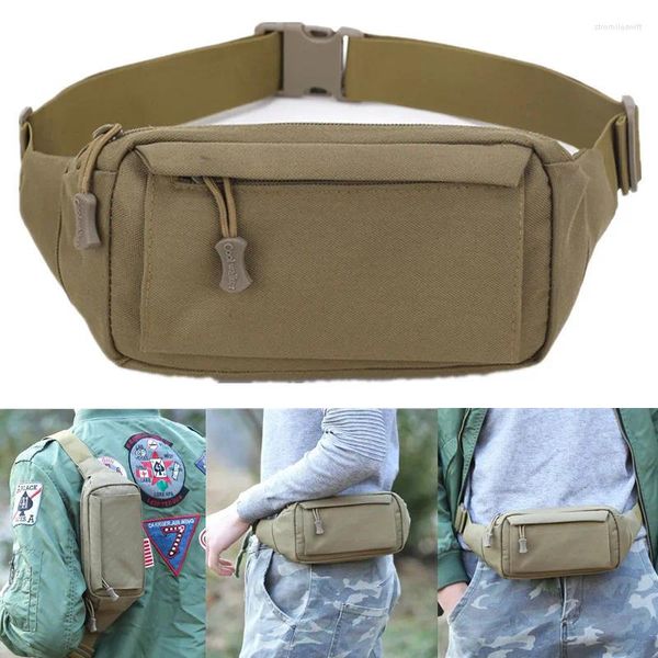 Aufbewahrungstaschen Taktische Männer Taillenbeutel Casual Fanny Pack Geldbeutel großer Telefongurtbeutel Leinwand Outdoor Militärreisen