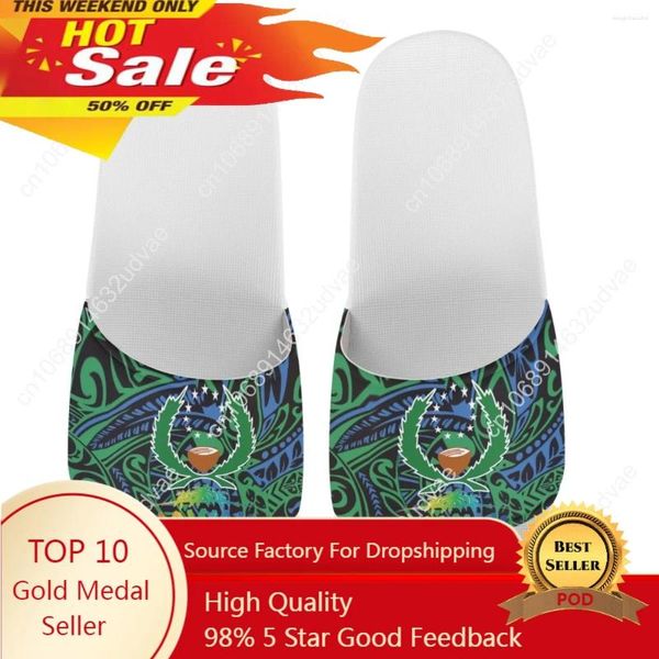 Slippers Pohnpei Flag Hawaii Beach Ladies Casual Loolweight Soft Hoalding Summer Heathables Open Toe Home