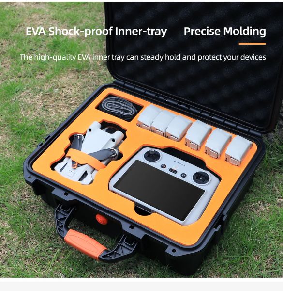 Zubehör für DJI Mini 3PRO/Mini3 Speicherkoffer tragbarer Koffer Hardcase wasserdichte explosionssichere Tragekasten RC Controller Zubehör