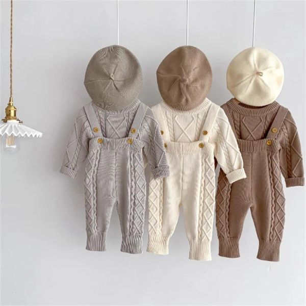 Одежда сетает зимняя малышка детская одежда девочки мальчики вязаные свитера топы леггинсы. Дети дети осенние наряды для 0-3y
