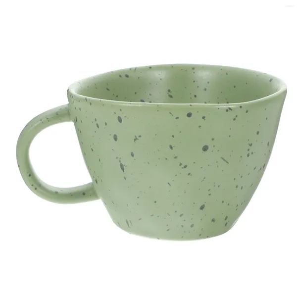 Set di stoviglie tazze di tazza per la colazione tazze di cereali per ufficio ceramica inchiostro ceramica con decorazioni per manico