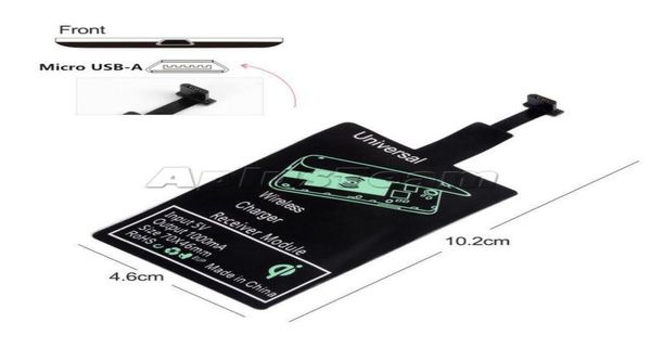 QI Wireless USB -Ladegerätempfänger -Pads 1000 mA Eingang für Typ C Android Smartphones Handys Mobile Lademodul New4718197