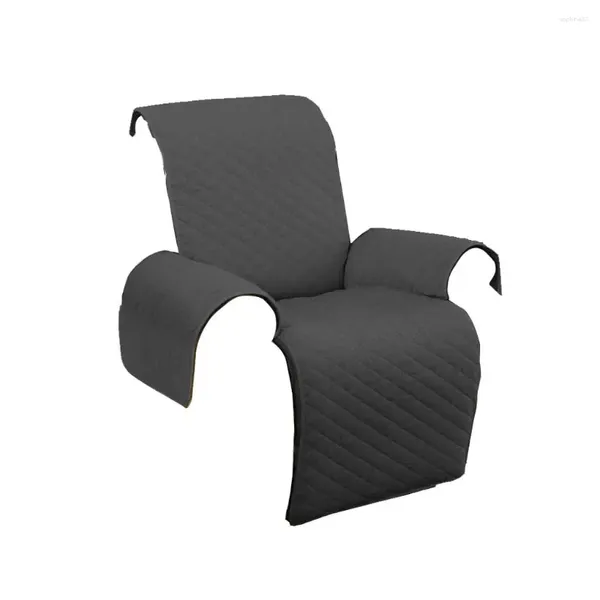 Sandalye Kapakları Recliner Kapak Su Geçirmez Yıkanabilir Mobilya Koltukları Koltuk Pet Saç Slipcovers Mat Işık Gri L